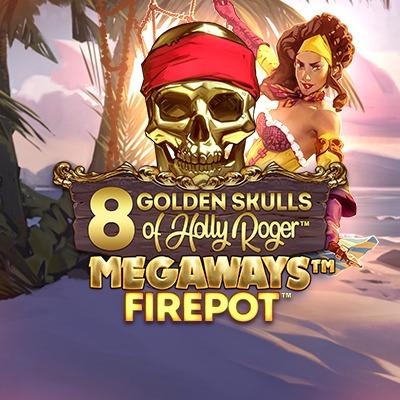 8 Golden Skulls of Holly Roger MEGAWAYS
